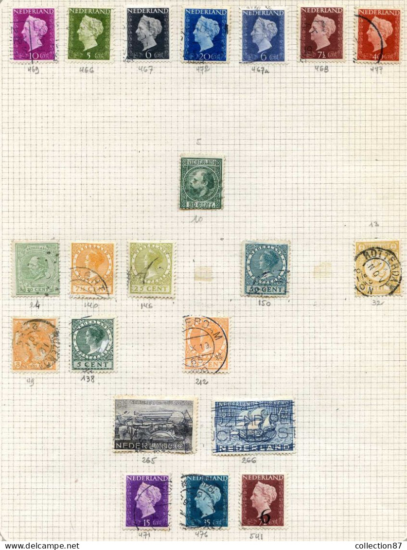 Réf 79 < NEDERLAND < 231 Valeurs * + Ø Used  MH * Cote 323.00 € < Tout Scané Avec N° Yvert - PAYS BAS - Collections