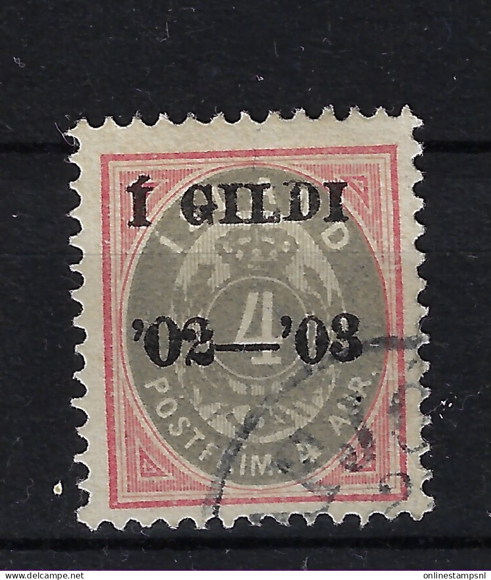 Iceland Mi  25 B  1902  Perfo 12.75 Oblitéré/cancelled/used - Used Stamps