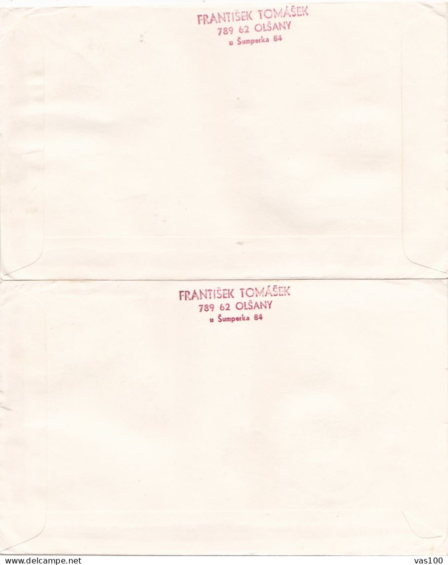 POST PRAGA 19778   2 COVERS FDC  CIRCULATED 1977 Tchécoslovaquie - Briefe U. Dokumente