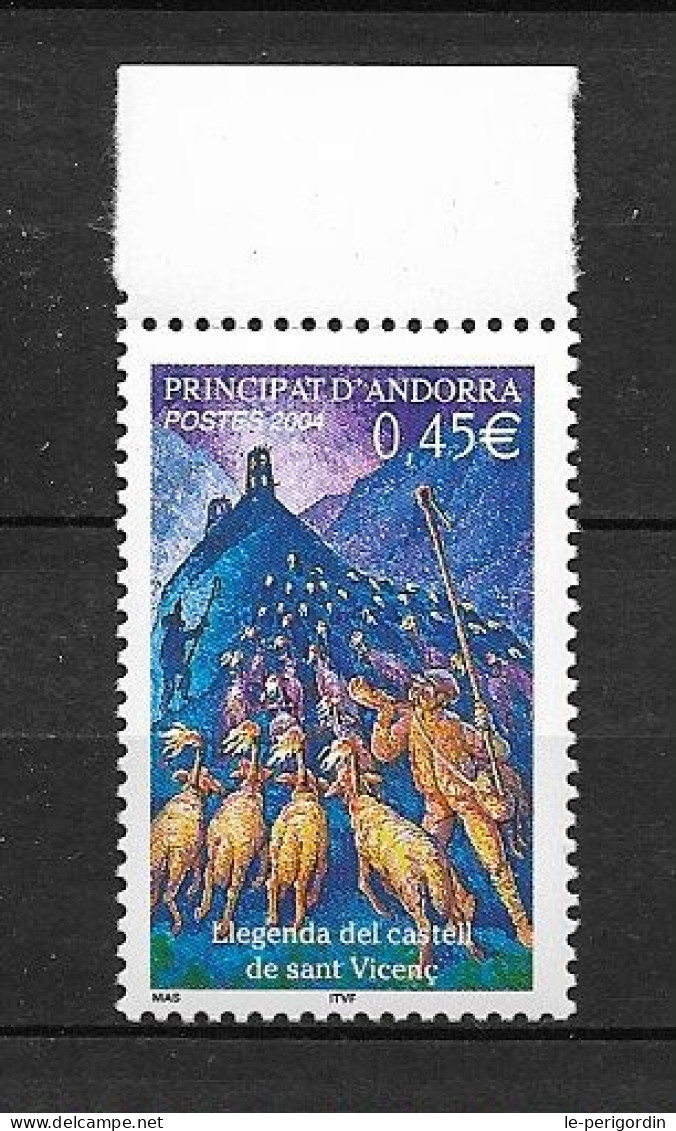 ANDORRE FR ,  No 595 , NEUF , ** , SANS CHARNIERE, TTB . - Neufs