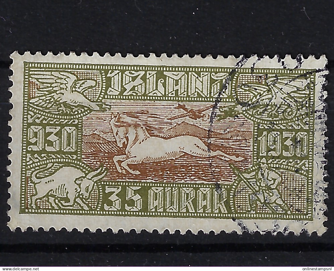 Iceland Mi 144 1930 Oblitéré/cancelled/used - Luftpost