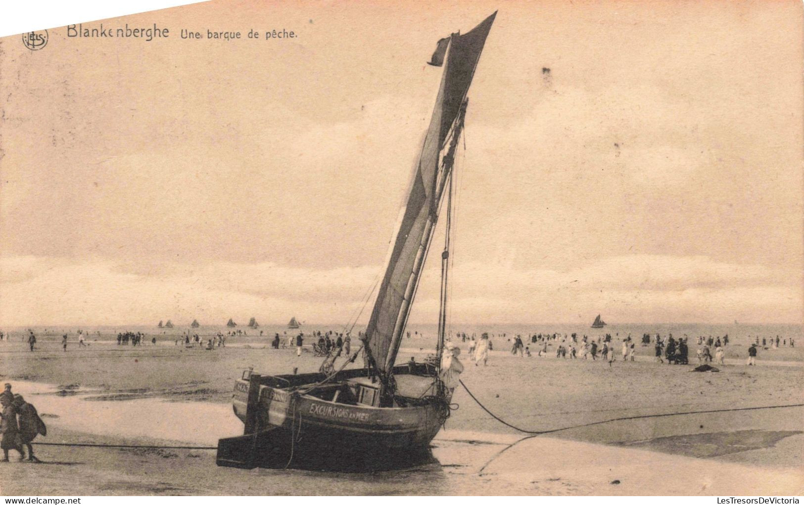 BELGIQUE - Blankenberge - Une Barque De Pêche - Carte Postale Ancienne - Blankenberge