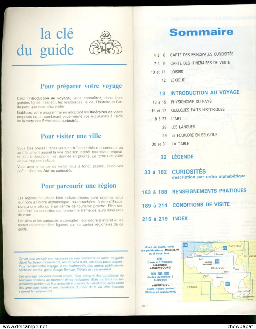 Guide Michelin 1988 - Belgique Grand Duché De Luxembourg - Format 26 X 12 Cm - 218 Pages - Michelin (guides)