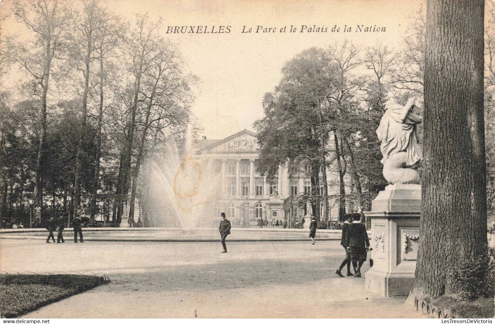 BELGIQUE - Bruxelles - Le Parc Et Le Palais De La Nation - Carte Postale Ancienne - Parks, Gärten