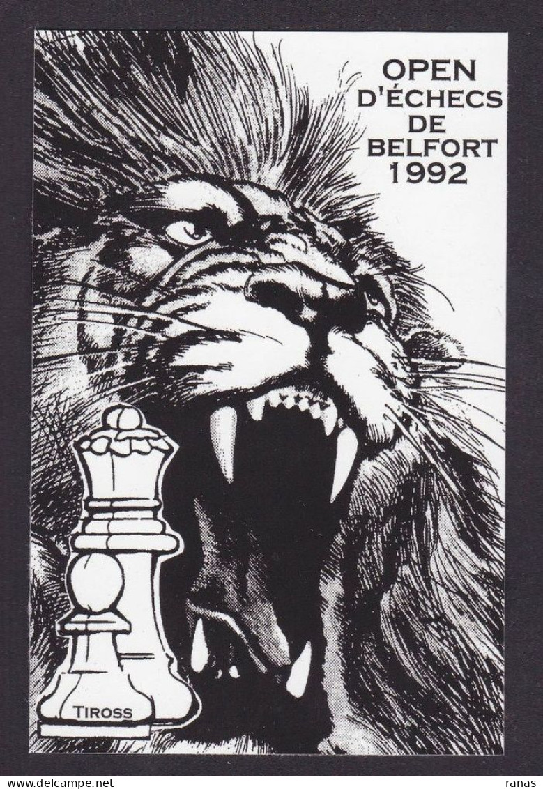 CPM échecs Chess Belfort Par Tiross Non Circulé Lion - Schach