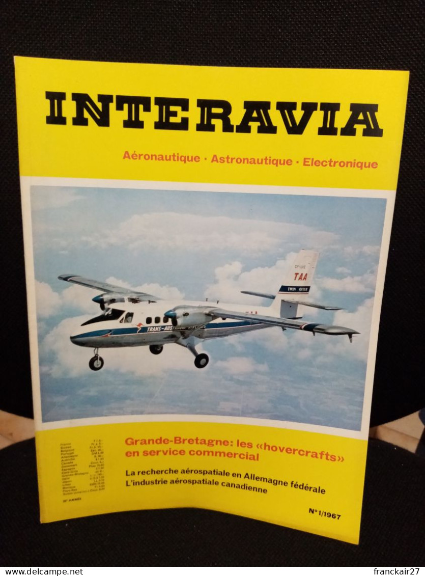 INTERAVIA 1/1967 Revue Internationale Aéronautique Astronautique Electronique - Aviation
