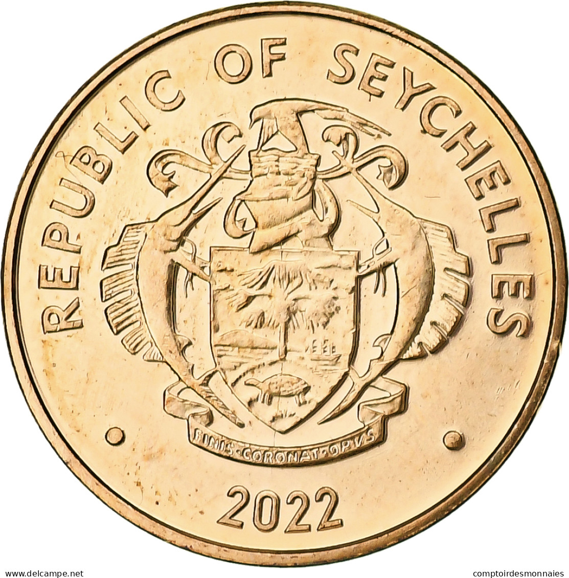 Seychelles, Cent, 2022, Bronze Plated Steel, SPL - Seychelles