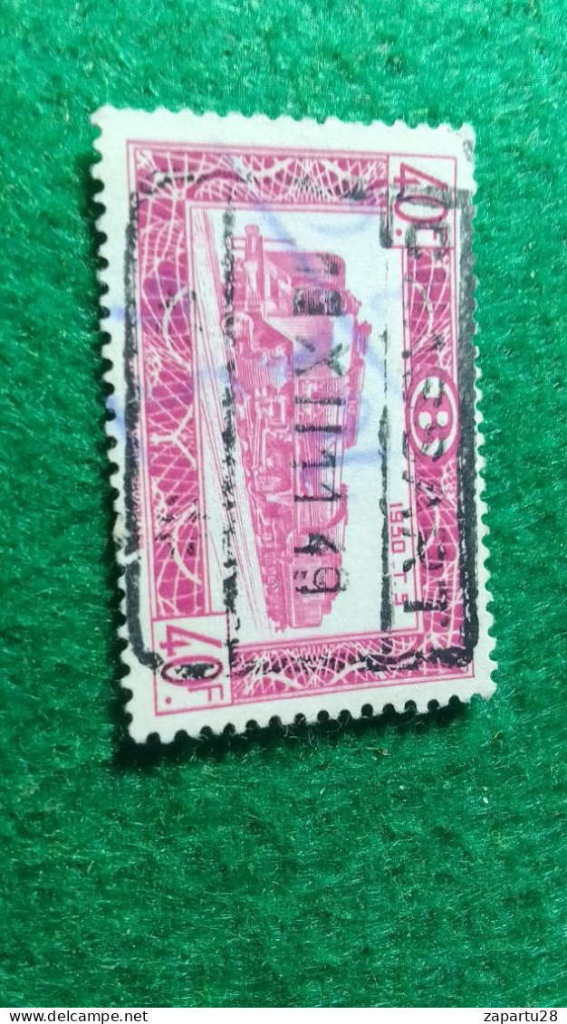 BELÇİKA-   DEMİRYOLU PAKET  POSTASI --1952-87-   40 FR.   DAMGALI - Gebraucht