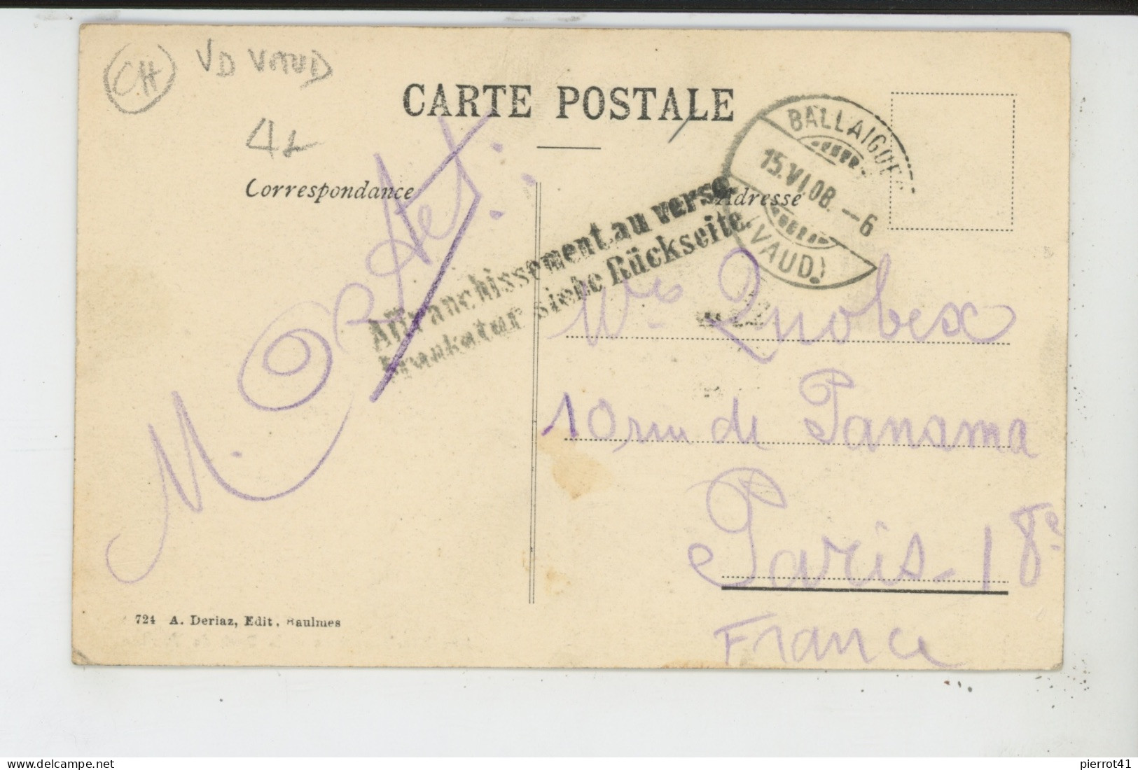 SUISSE - VAUD - Les Charbonnières Et La Dent De Vaulion (carte Postée à BALLAIGUES ) - Ballaigues