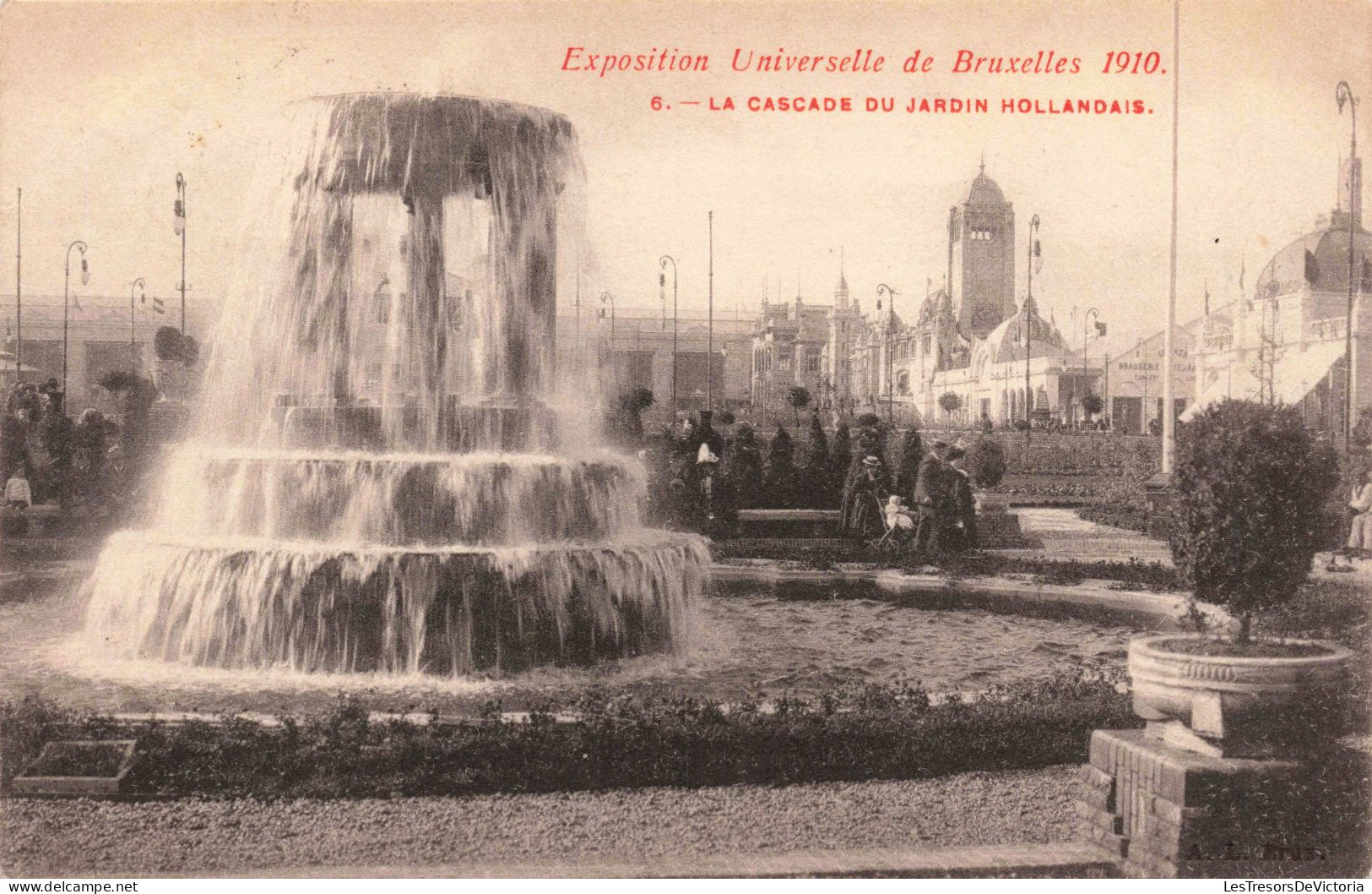 BELGIQUE - Bruxelles - Exposition Universelle De Bruxelles 1910 - La Cascade Du Jardin.. - Carte Postale Ancienne - Weltausstellungen