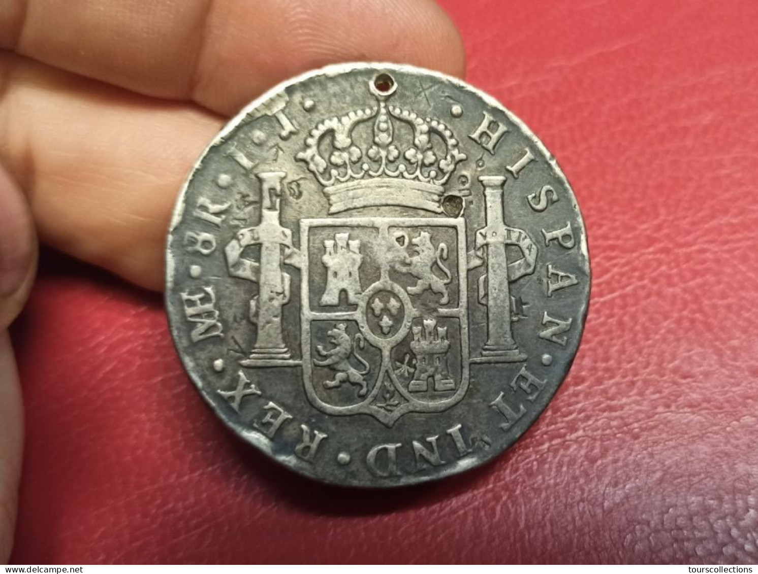 PEROU 1803 - Monnaie ECU Argent De 8 REALES Colonie ESPAGNE CHARLES IV - 39 Mm 27 Gr. Atelier De Frappe LIMA (MAE) - Peru