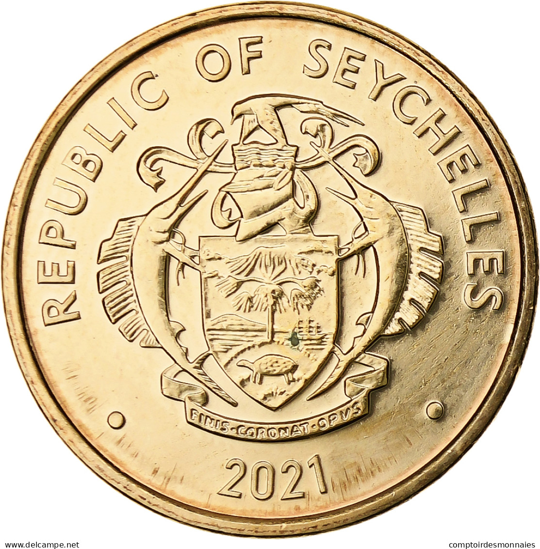 Seychelles, 10 Cents, 2021, Bronze Plated Steel, SPL - Seychelles