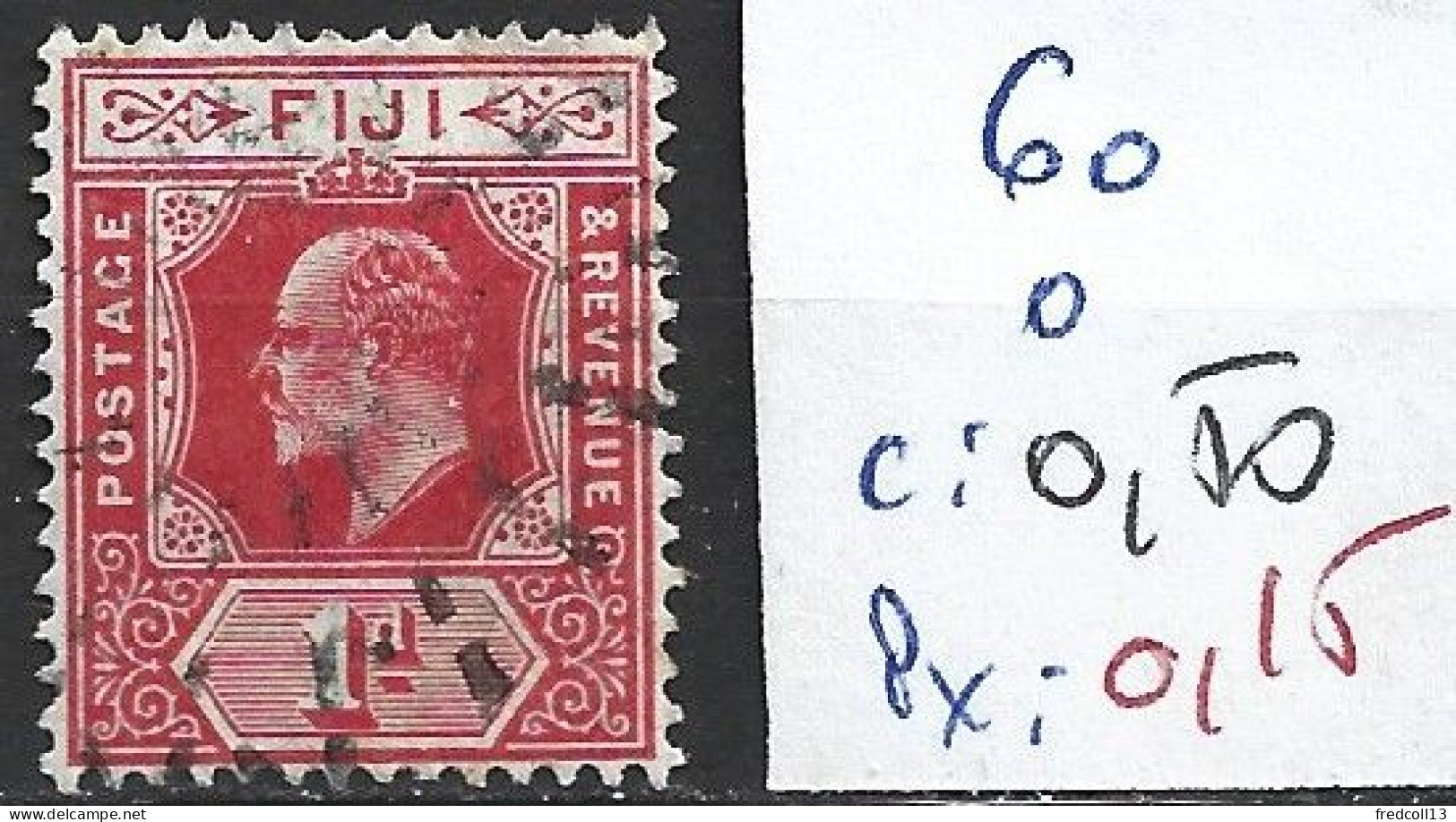 FIDJI 60 Oblitéré Côte 0.50 € - Fidji (...-1970)