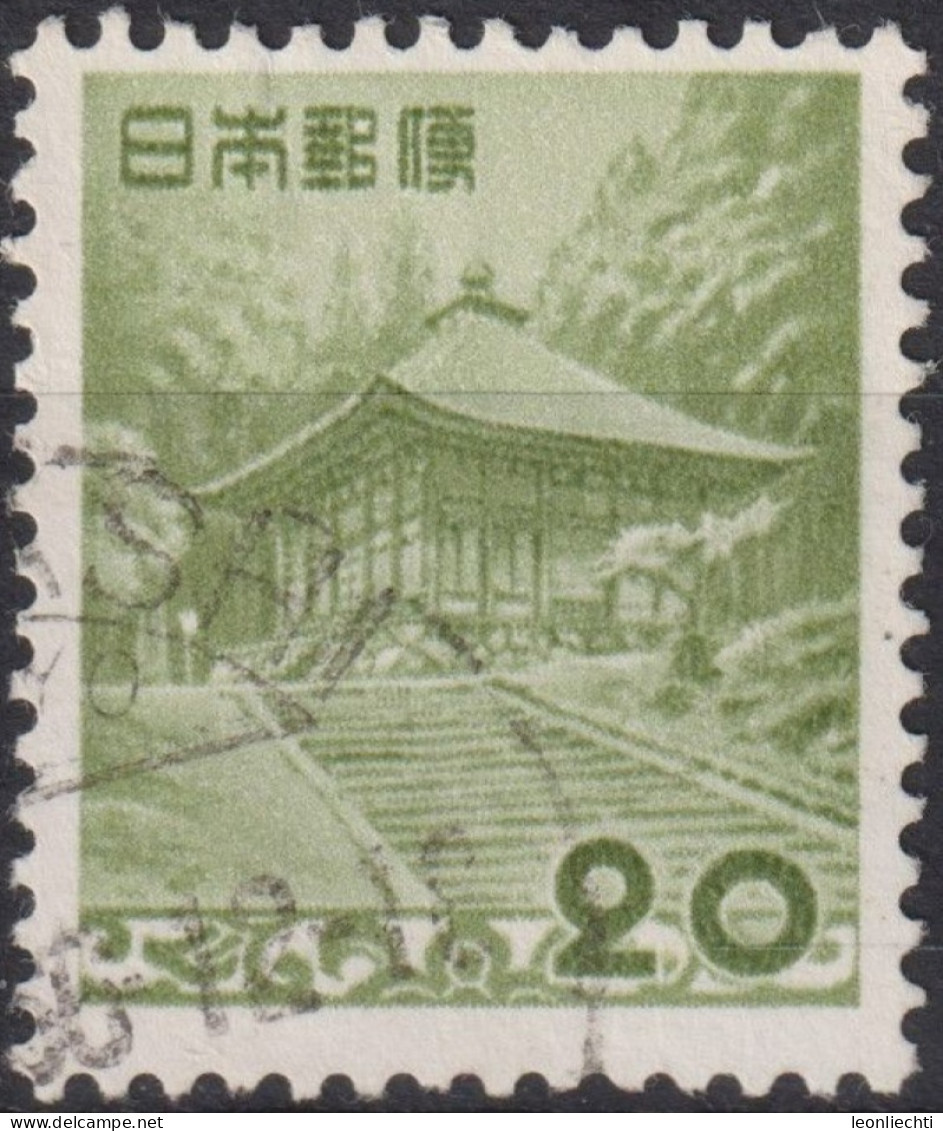 1954 Japan-Nippon ° Mi:JP 589, Sn:JP 596, Yt:JP 550, Konjiki-dō Of The Chūson-ji Temple - Iwate Pref. - Used Stamps