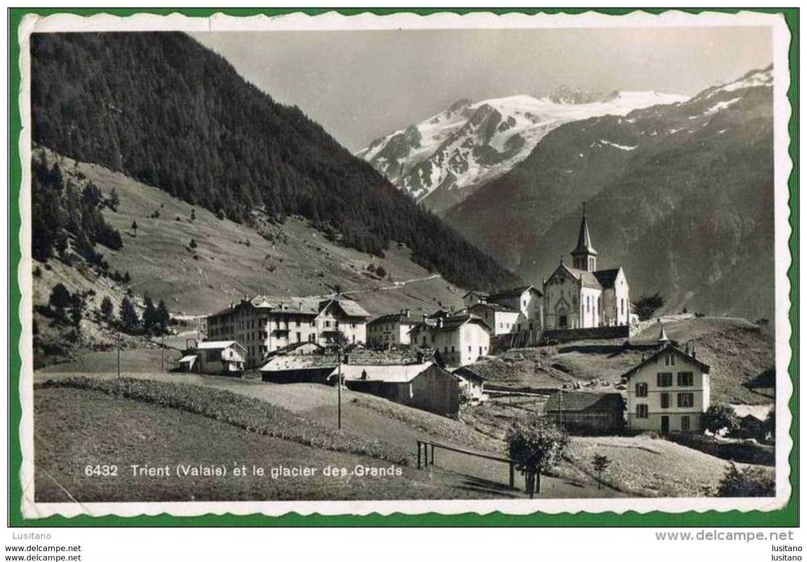 Trient ( Valais) Et Le Glacier Des Grands Suisse Switzerland - Trient