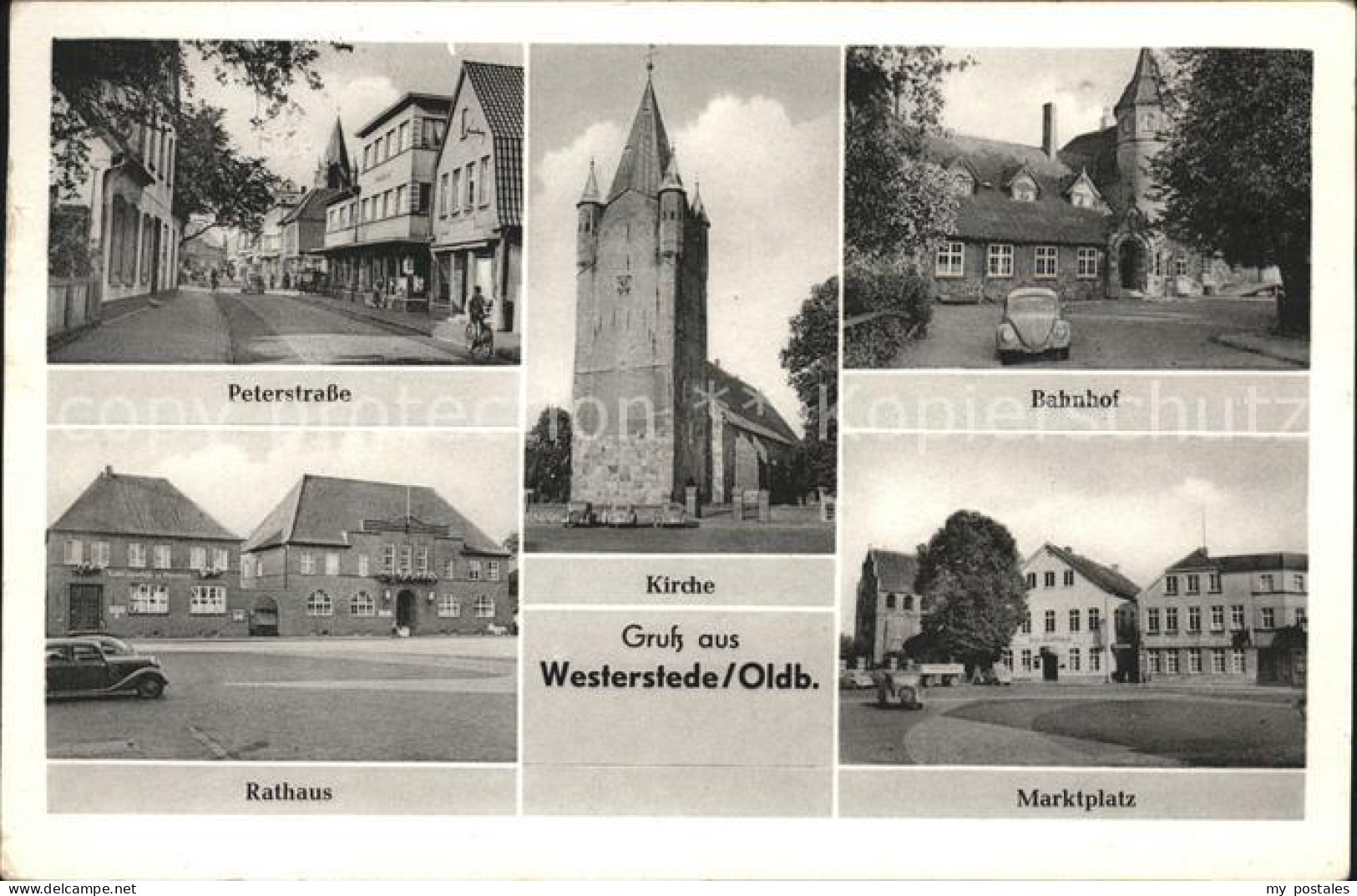 41579410 Westerstede Peterstr Bahnhof Rathaus Marktplatz Kirche Westerstede - Westerstede