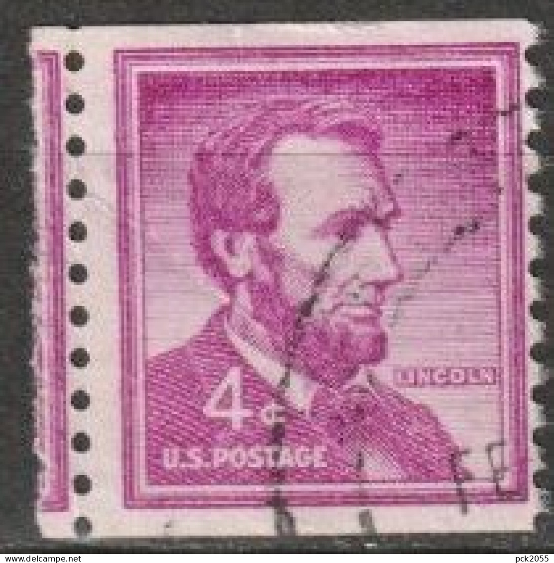 USA 1954  Mi-Nr.657 O Gestempelt Rollenmarke Abraham Lincoln ( U 55) Günstige Versandkosten - Coils & Coil Singles