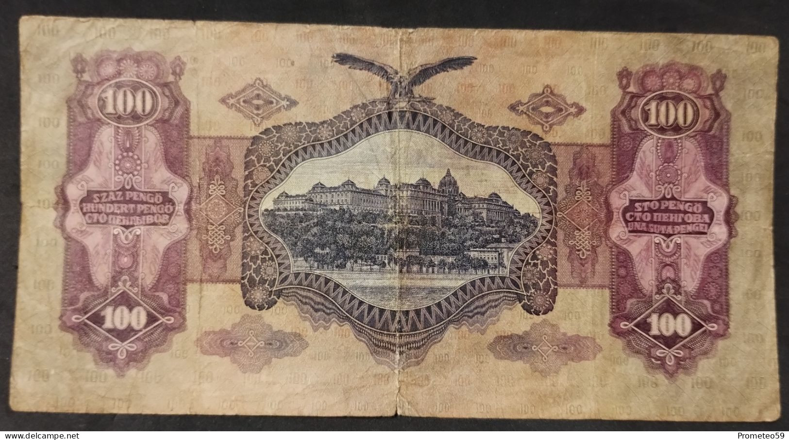 Hungría – Billete Banknote De 100 Pengo – 1930 - Hungary