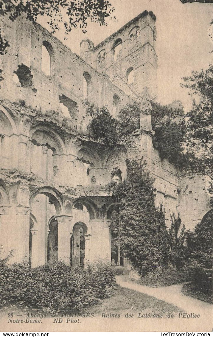 FRANCE - Abbaye De Jumièges - Ruines Des Latéraux De L'église Notre Dame - Carte Postale Ancienne - Jumieges