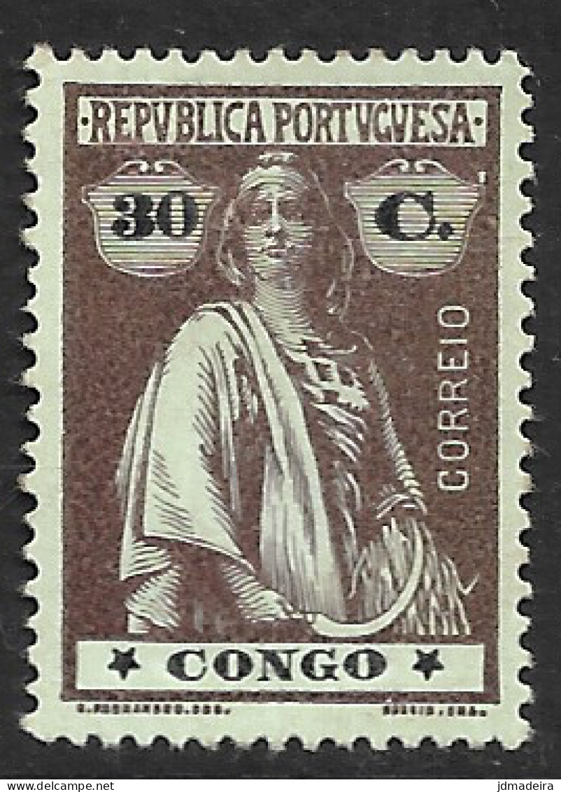 Portuguese Congo – 1914 Ceres Type 30 Centavos Mint Stamp - Congo Portugais