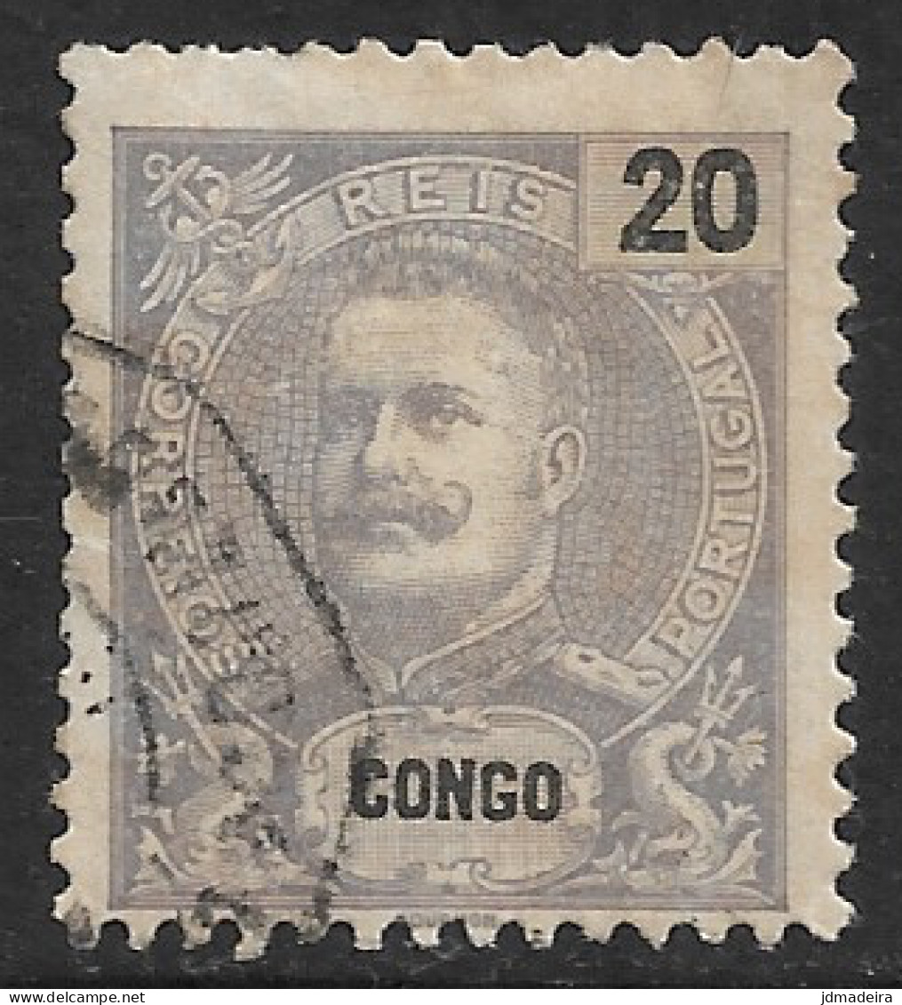 Portuguese Congo – 1898 King Carlos 20 Réis Used Stamp - Portugiesisch-Kongo