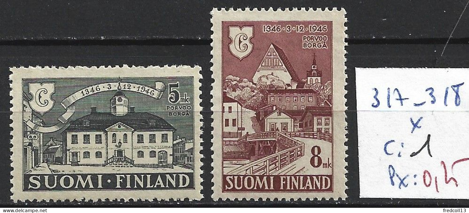 FINLANDE 317-18 * Côte 1 € - Nuovi