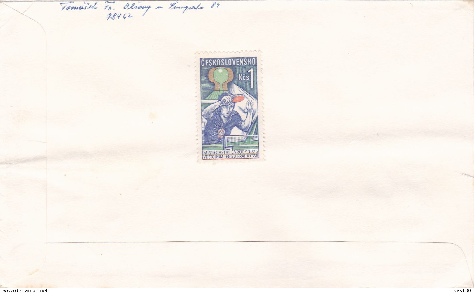 TENISU  COVERS  FDC  CIRCULATED 1976 Tchécoslovaquie - Lettres & Documents