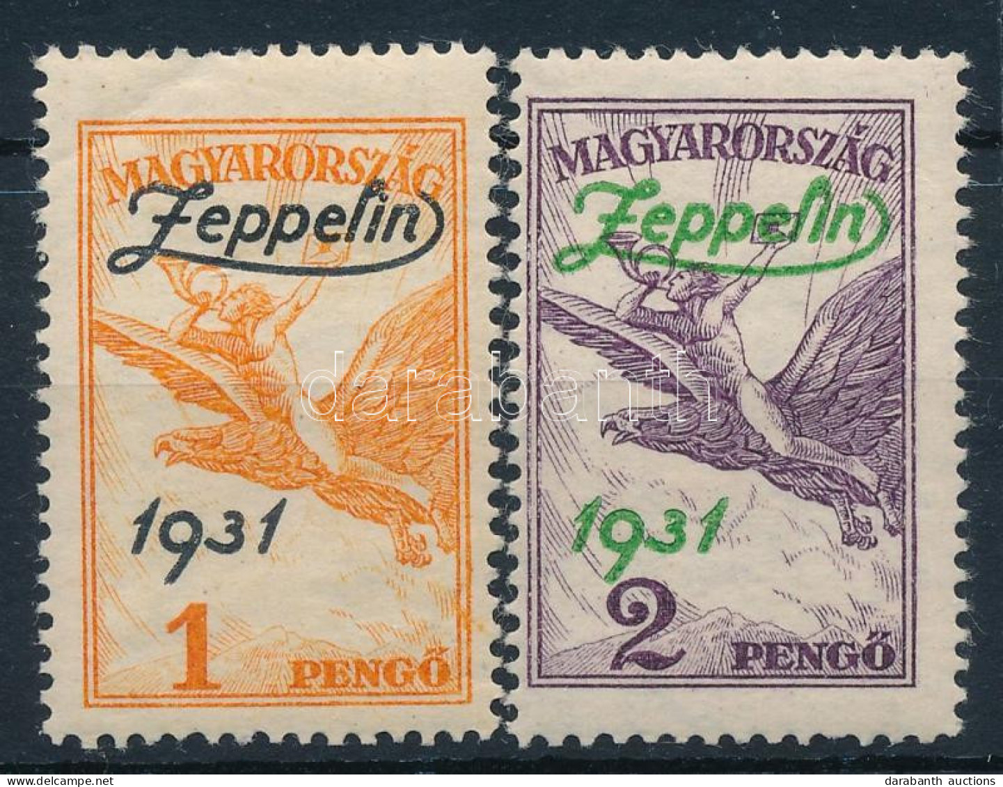 ** 1931 Zeppelin Sor (30.000) (1P Bal Felső Sarokban Ránc / Crease In Left Corner) - Andere & Zonder Classificatie