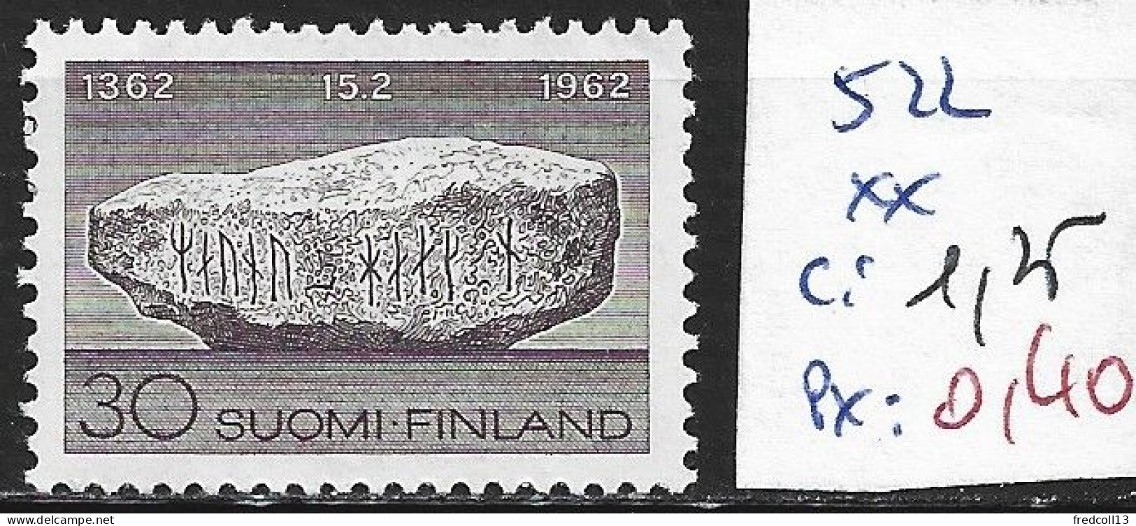 FINLANDE 522 ** Côte 1.25 € - Neufs