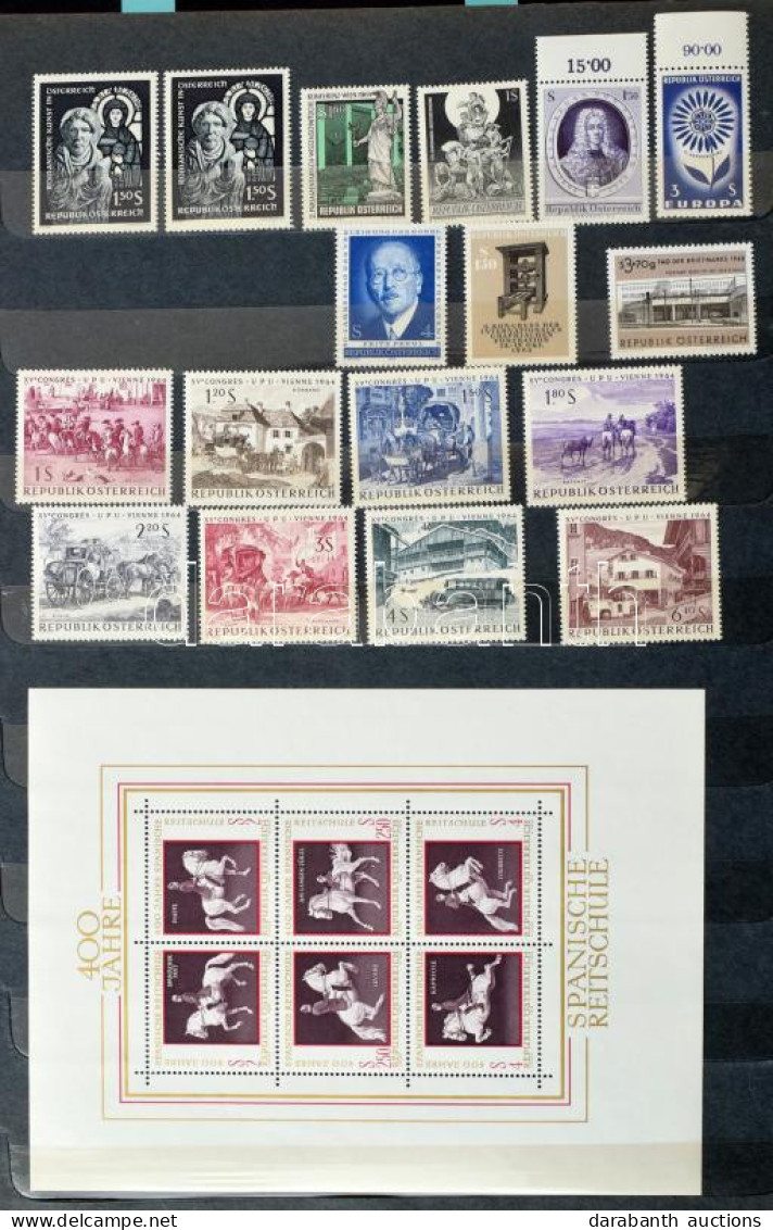 ** 1939-1962 Gyűjtemény Jobb Kiadásokkal, Blokkokkal, Kisívekkel, Néhány '60-as évekbeli Osztrák Kiadással 12 Lapos Nagy - Andere & Zonder Classificatie