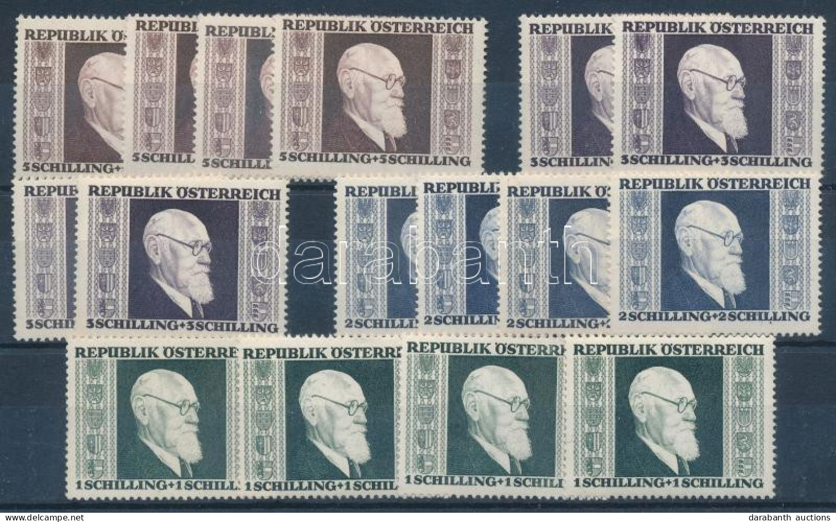 ** Ausztria 1946 4 X Mi 772-775 (Mi EUR 96,-) - Autres & Non Classés