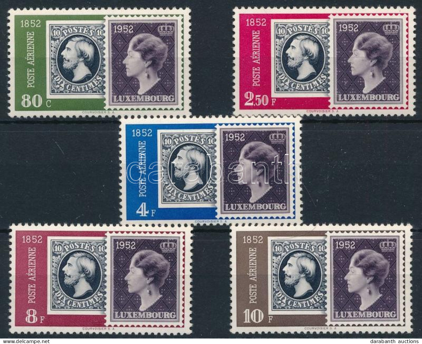 ** Luxemburg 1952 Mi 490-494 (Mi EUR 100,-) - Andere & Zonder Classificatie