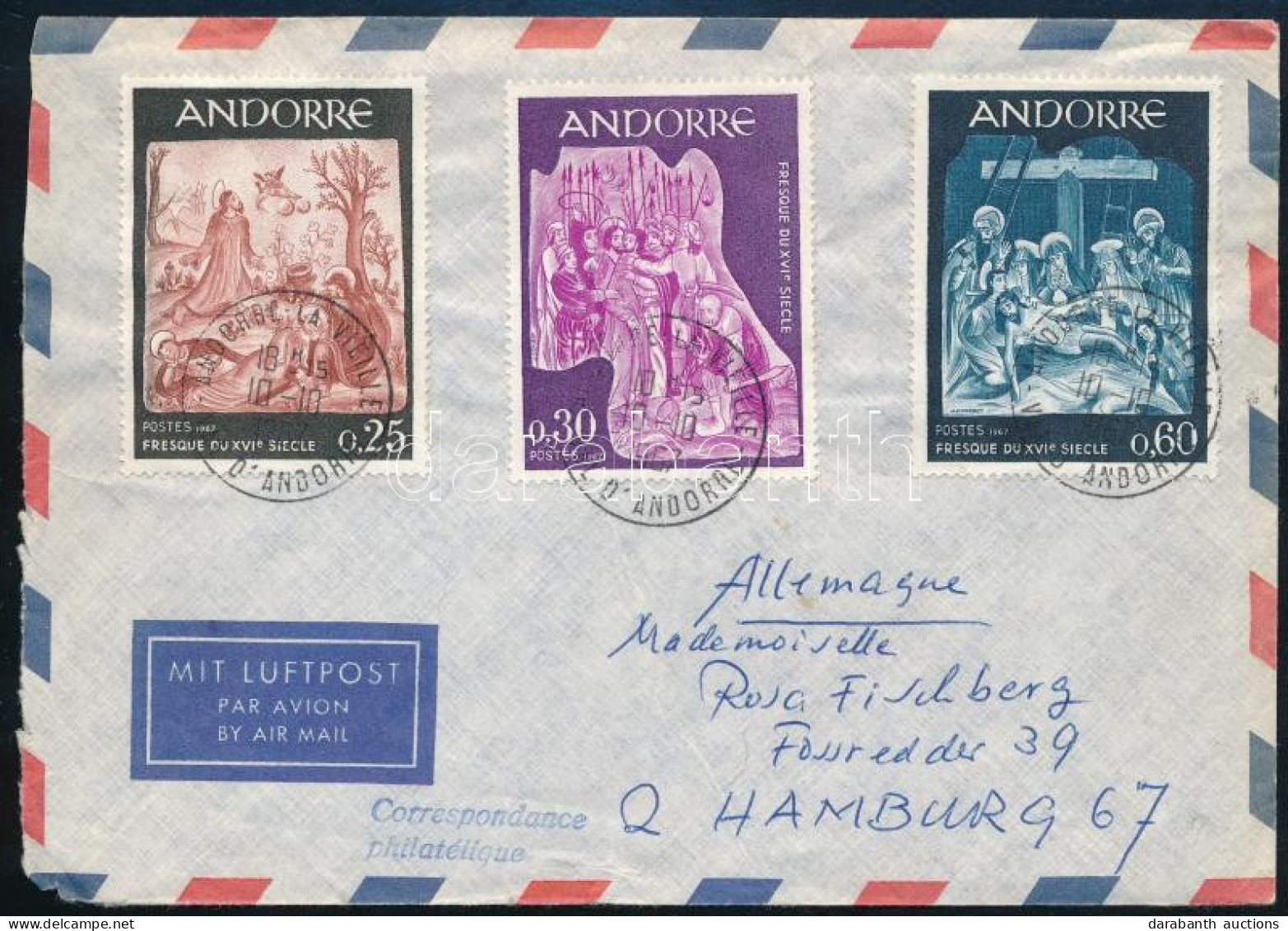 Andorra Francia Posta 1967 - Autres & Non Classés