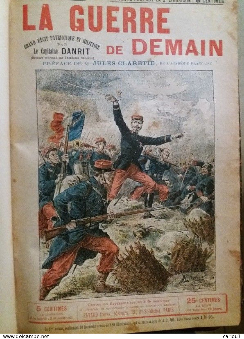 C1 Capitaine DANRIT La GUERRE DE DEMAIN Guerre Des Forts RELIE ILLUSTRE Port Inclus France - Avant 1950