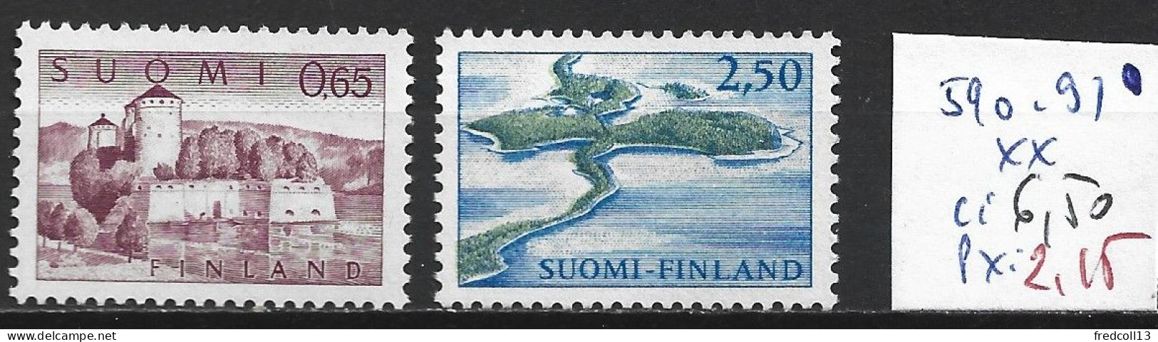 FINLANDE 590-91 ** Côte 6.50 € - Neufs