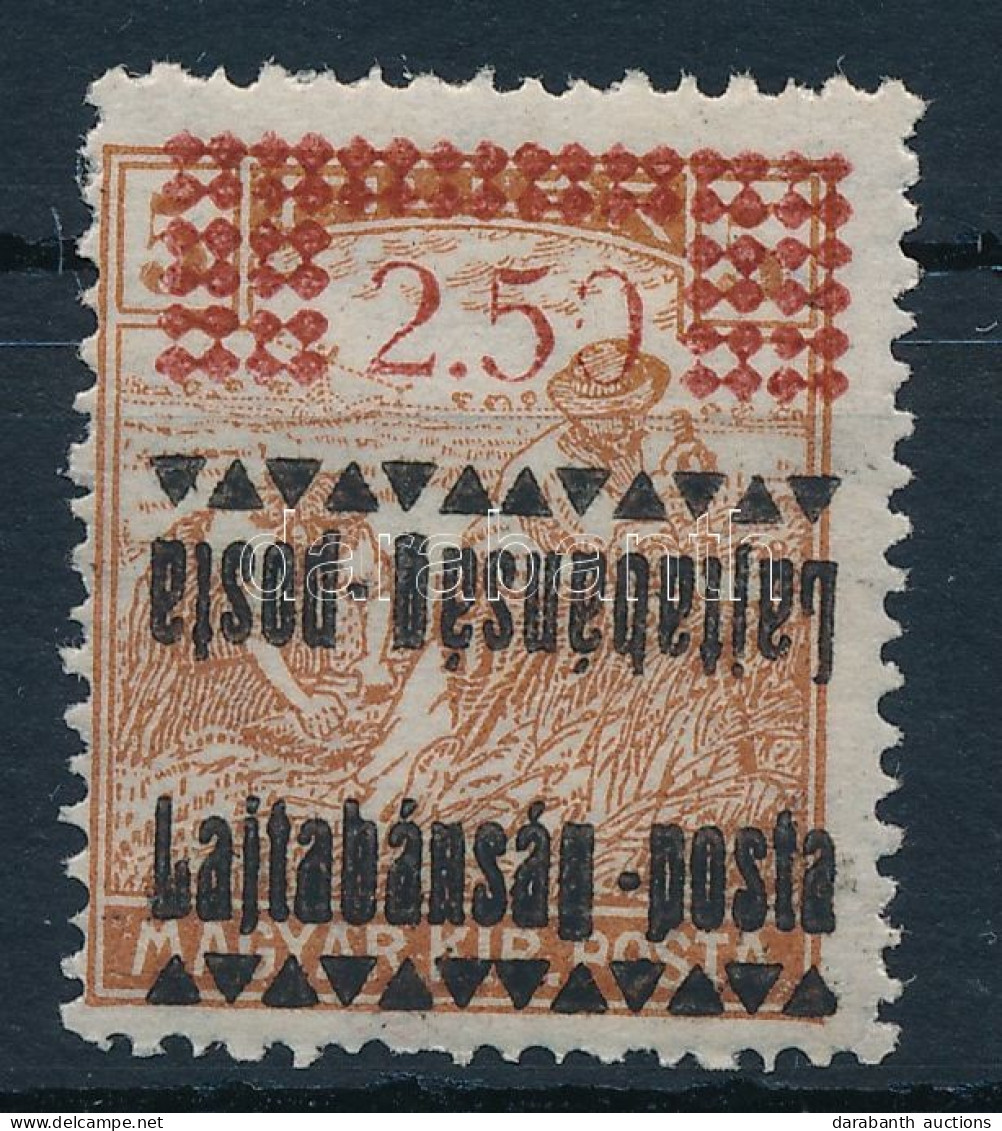 ** Nyugat-Magyarország III. 1921 2,50/5f Fordított, Kettős Felülnyomással / With Inverted, Double Overprint. Signed: Bod - Sonstige & Ohne Zuordnung