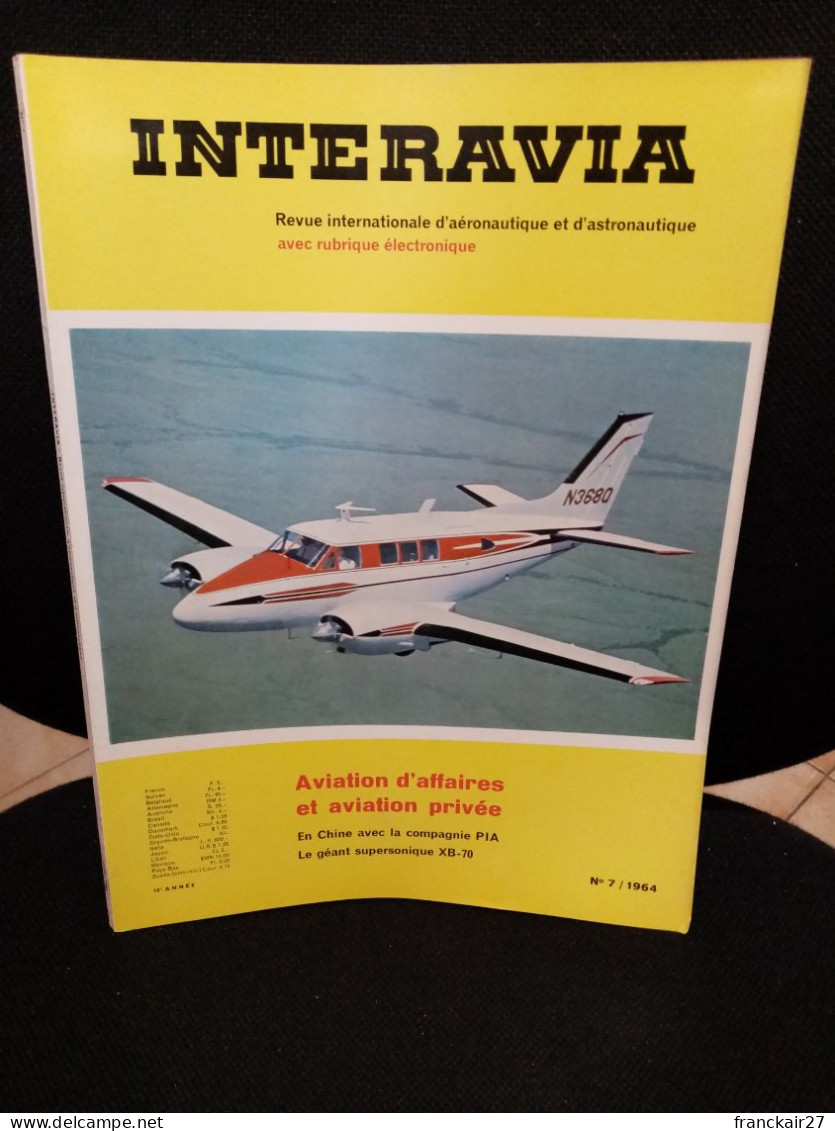 INTERAVIA 7/1964 Revue Internationale Aéronautique Astronautique Electronique - Luftfahrt & Flugwesen