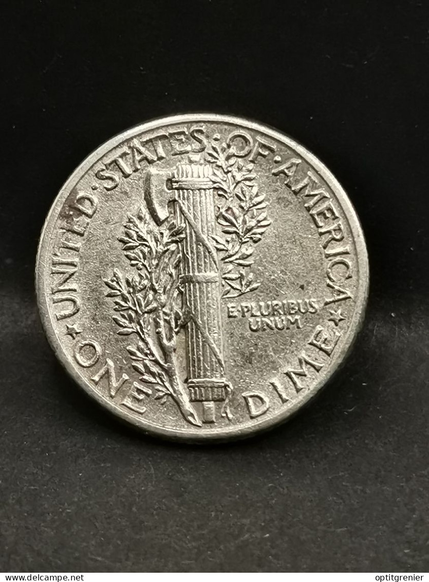 1 MERCURY DIME 10 CENTS ARGENT 1943 PHILADELPHIE USA / SILVER - 1916-1945: Mercury (Mercure)