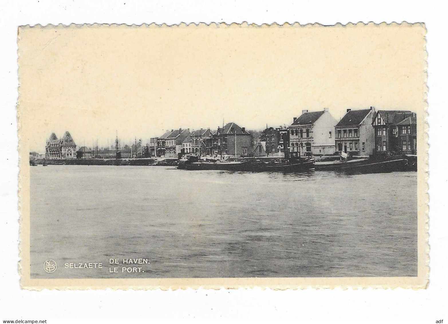 CPSM SELZAETE LE PORT, ZELZATE DE HAVEN, Format 9 Cm Sur 14 Cm Environ, BELGIQUE - Zelzate