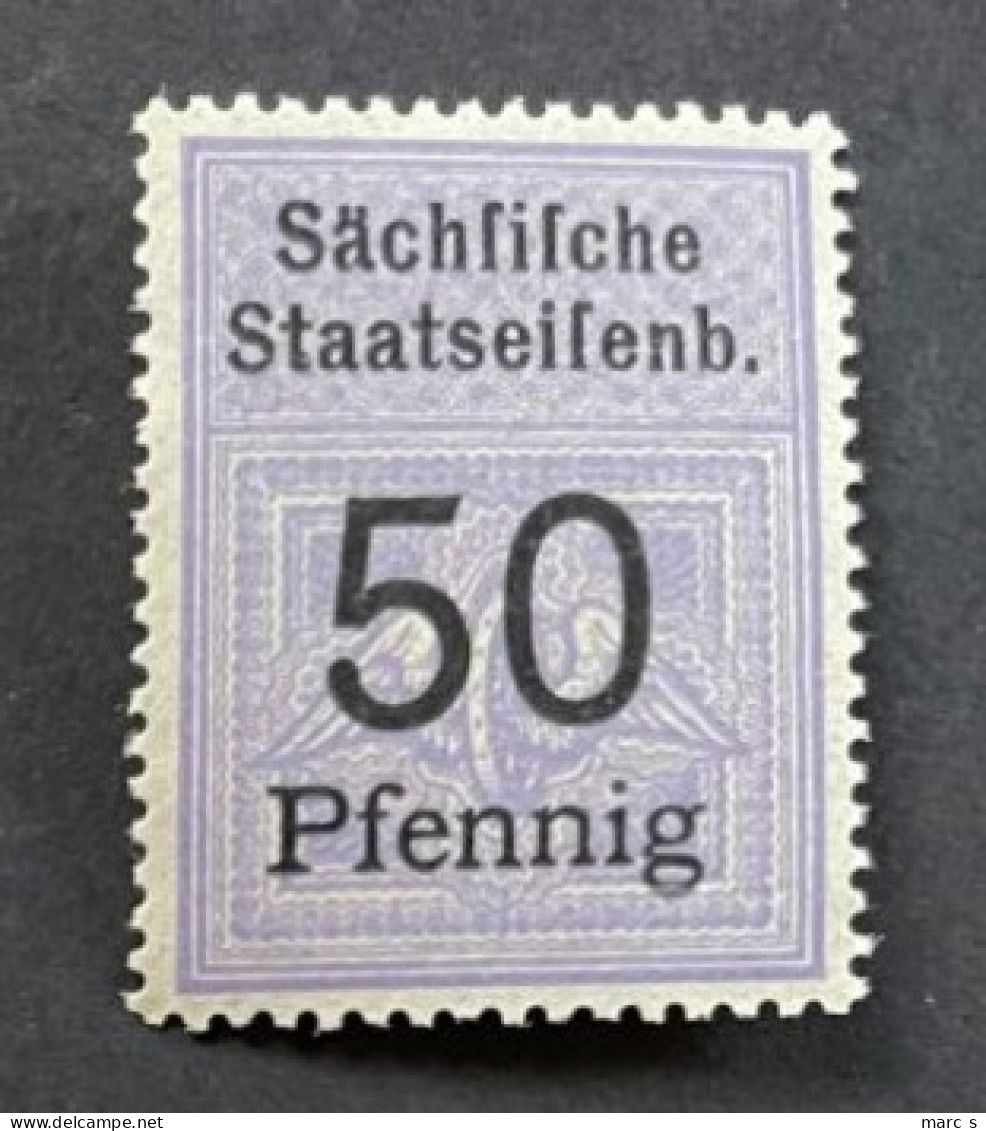 EISENBAHNMARKEN - SACHSEN - RAIL TRAIN SAXE - RAILWAY SAXONY - NEUF**/MNH - 50 Pf - Service