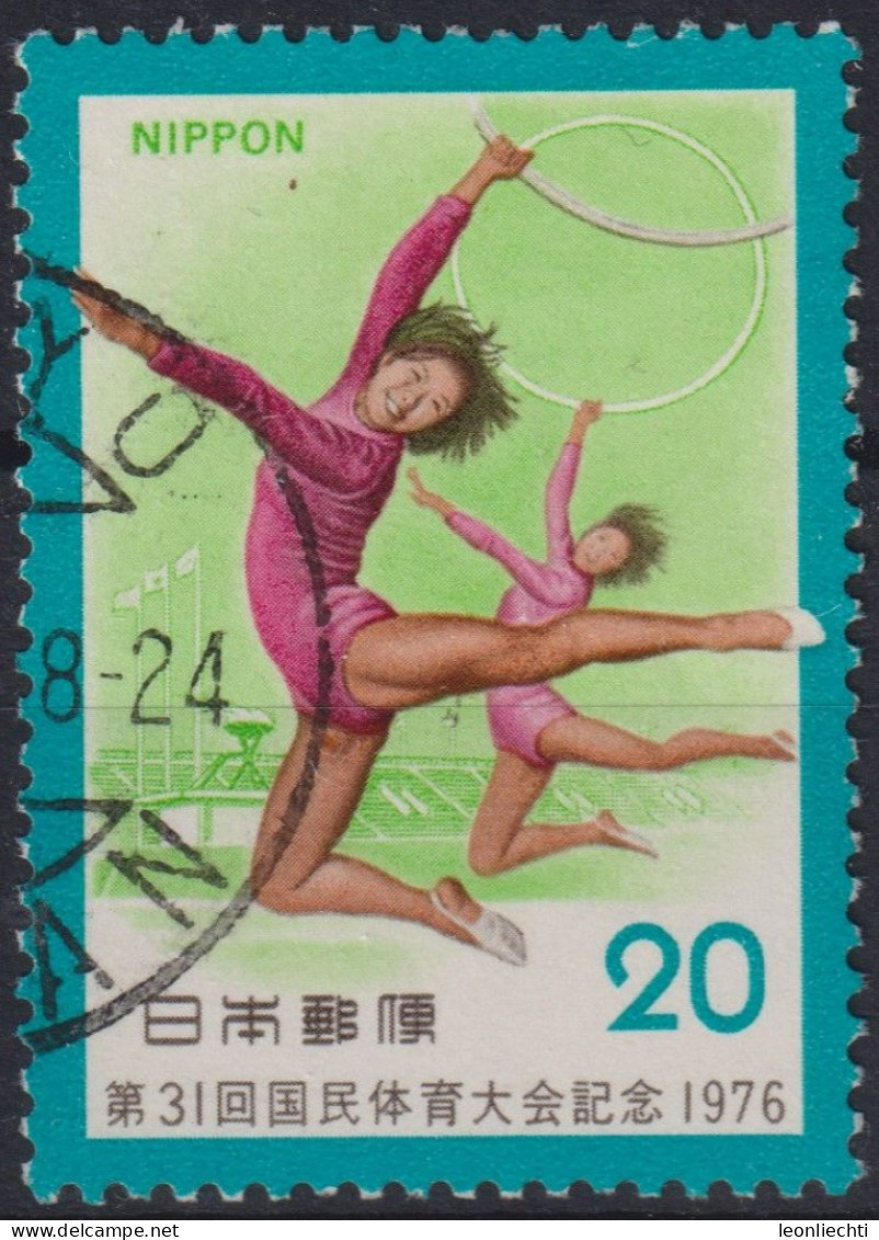 1976 Japan-Nippon ° Mi:JP 1299, Sn:JP 1265, Yt:JP 1202, 31st National Athletic Meeting - Gymnastics - Oblitérés