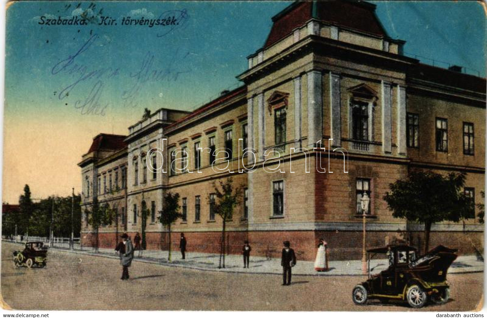 T2/T3 1922 Szabadka, Subotica; Kir. Törvényszék, Automobil / Court, Automobiles (fa) - Non Classés