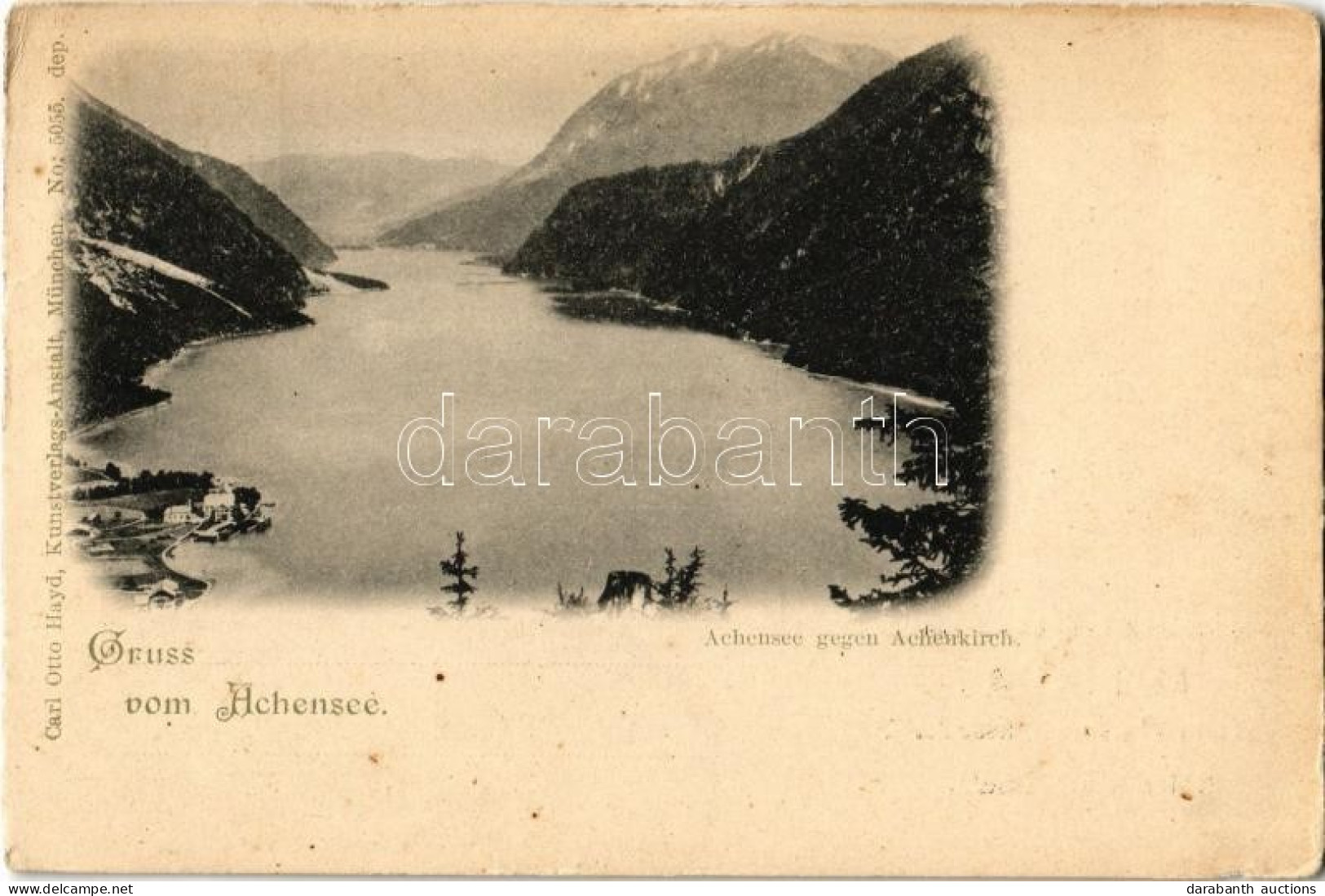 ** T2/T3 Achensee Gegen Achenkirch, Carl Otto Hayd Kunstverlags-Anstalt No. 5055. M. Fiala Feigen Und Malzkaffee-Fabrik  - Non Classés