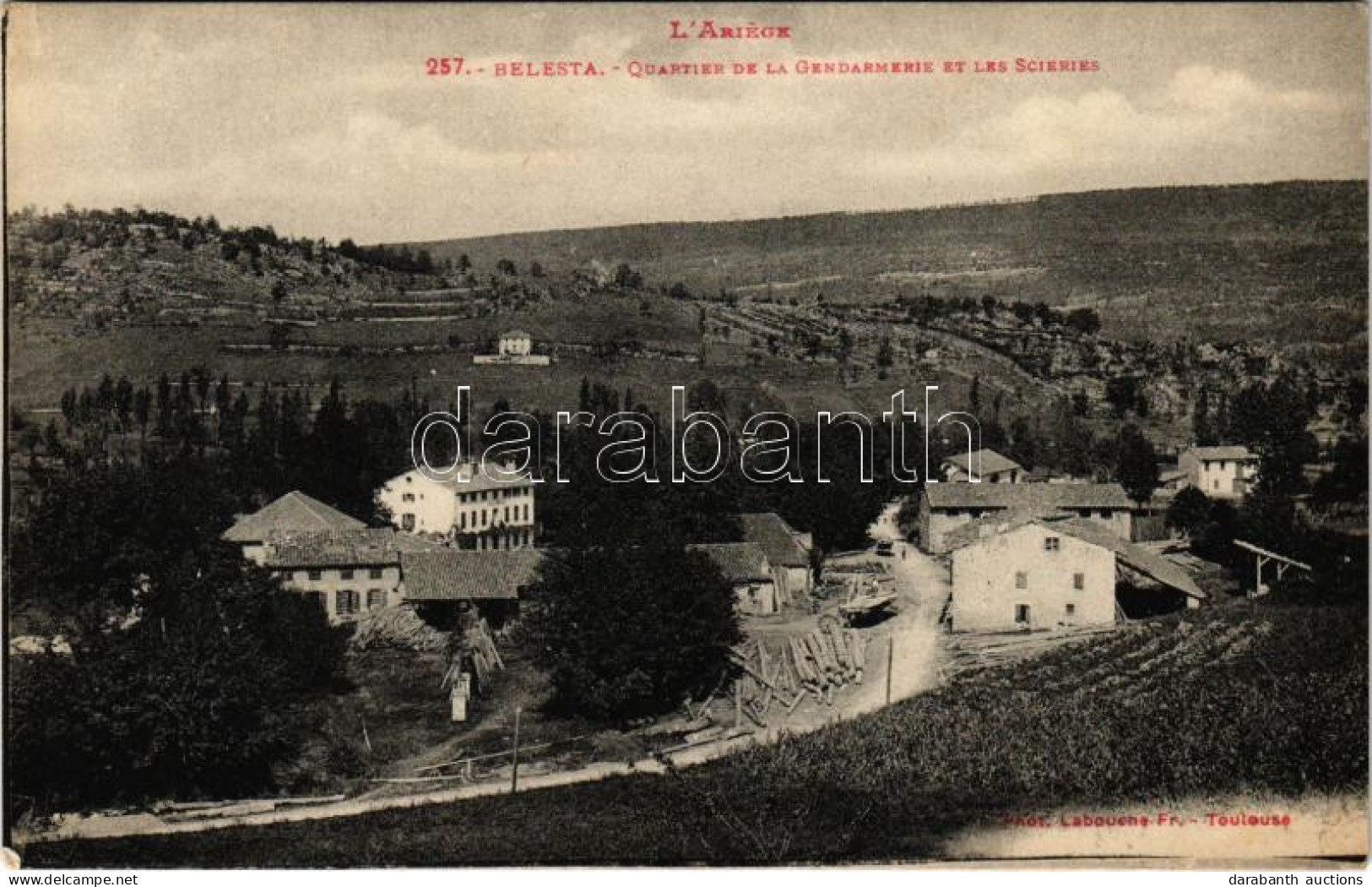 ** T2/T3 Bélesta (Ariége),Quartier De La Gendarmerie Et Les Scieries / Gendarmerie District And Sawmills. Phot. Labouche - Unclassified