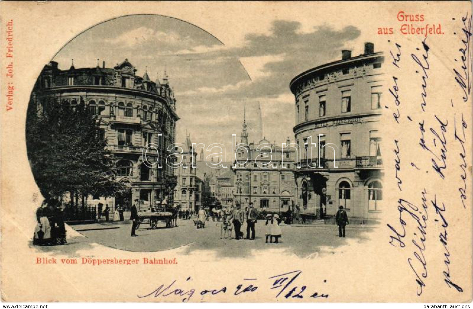 T2 1900 Elberfeld, Blick Vom Döppersberger Bahnhof, Hotel Kaiserhof / Street, Hotel - Zonder Classificatie