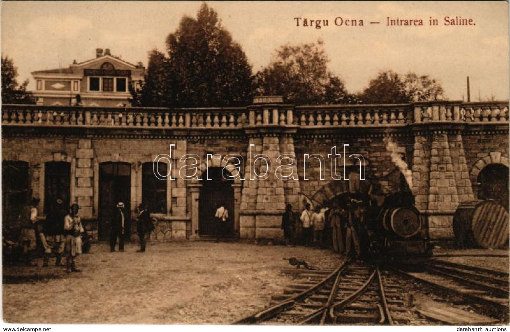 T2/T3 1910 Targu Ocna, Aknavásár; Intrarea In Saline / Salt Mine Entrance, Industrial Railway, Locomotive, Train (EK) - Non Classés