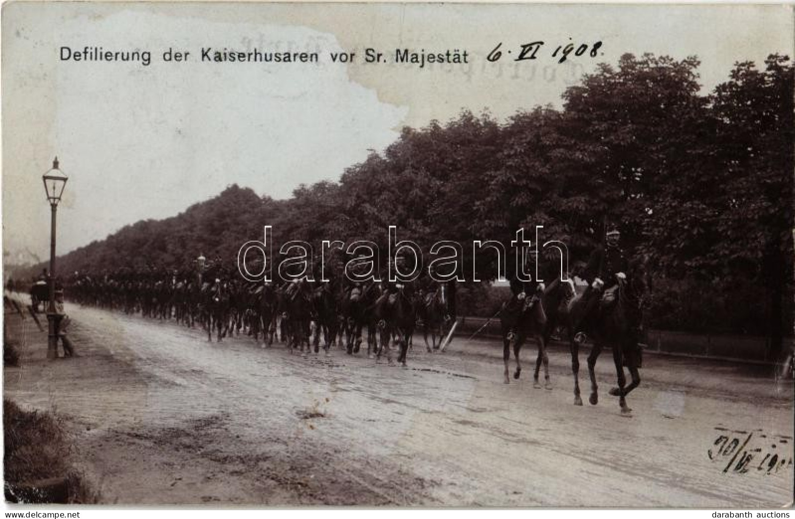 T2 1908 Defilierung Der Kaiserhusaren Vor Sr. Majestät / WWI K.u.K. Military Parade Of Hussars In The Presence Of Empero - Ohne Zuordnung