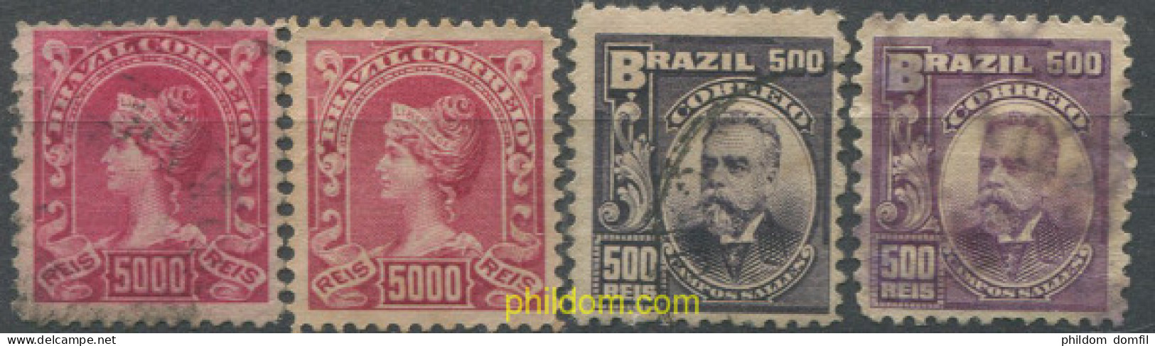 674349 USED BRASIL 1906 EFFIGIES DIVERSAS - Unused Stamps