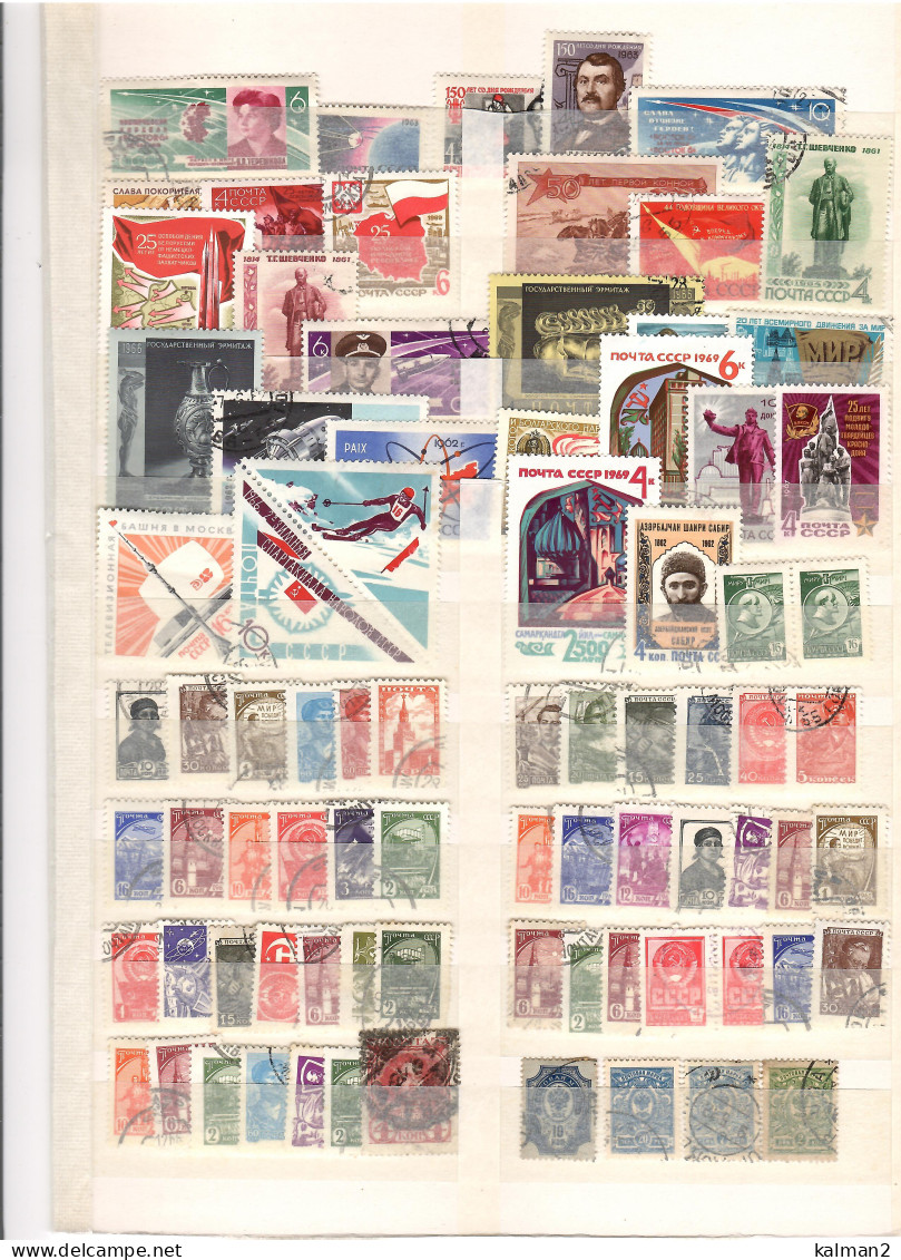 URSS/RUSSIA -  BEL LOTTO CON SERIE NUOVE**MNH COMPLETE + ALCUNE USATE + LOTTO USATI - Collections