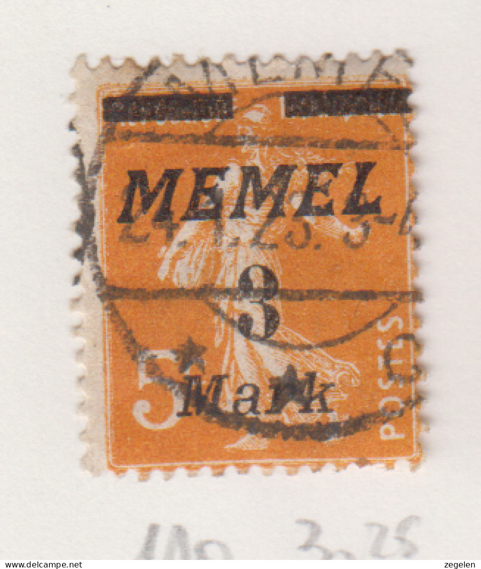 Memel Michel-nr. 110 Gestempeld - Andere & Zonder Classificatie